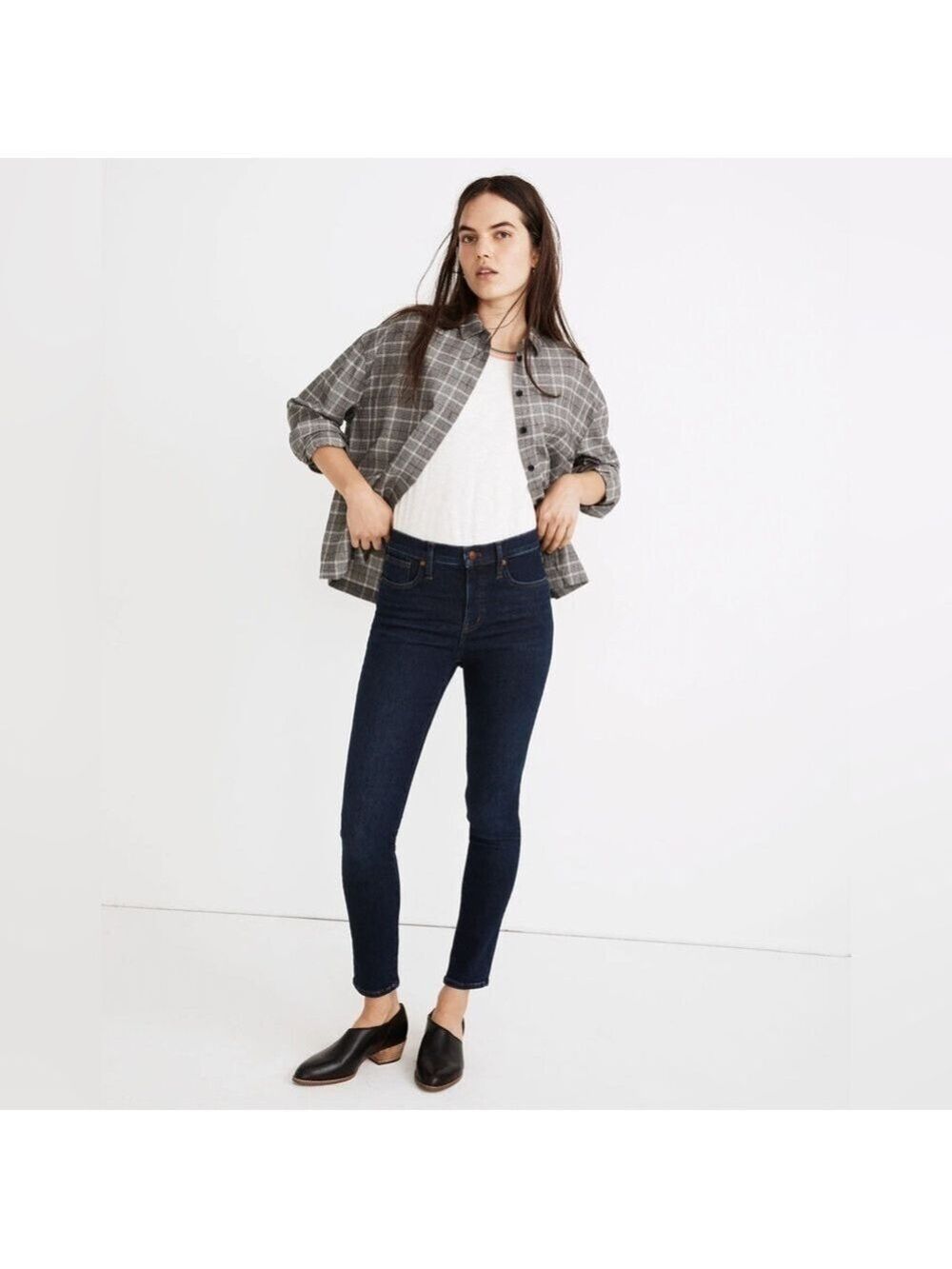 Madewell Petite 9" Mid-Rise Skinny Jeans in Orland Wash: TENCEL™ Denim Edition